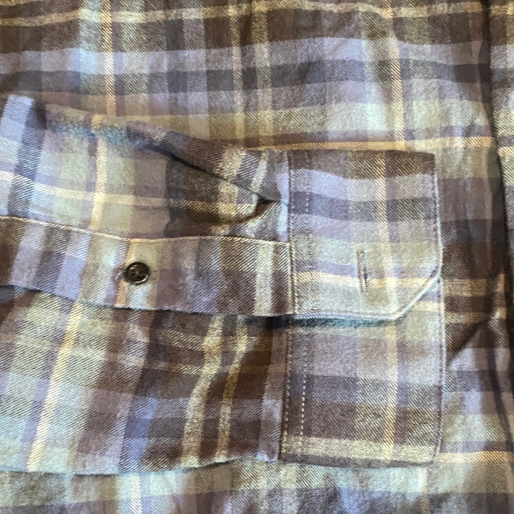Vince Men's Blue and Black Checkered Shirt - Picture 6 of 9